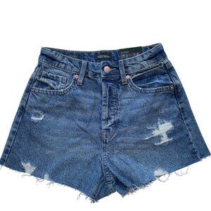 Wild Fable High-Rise Distressed Blue Denim Shorts EasyRigid 2.5" Inseam Size 00